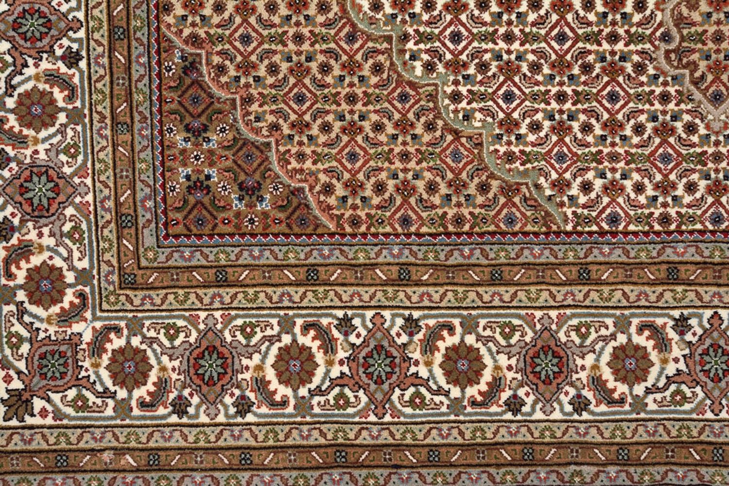 Orientteppich - Täbriz quadratisch - 203 x 201 cm - dunkelbeige - Image 7