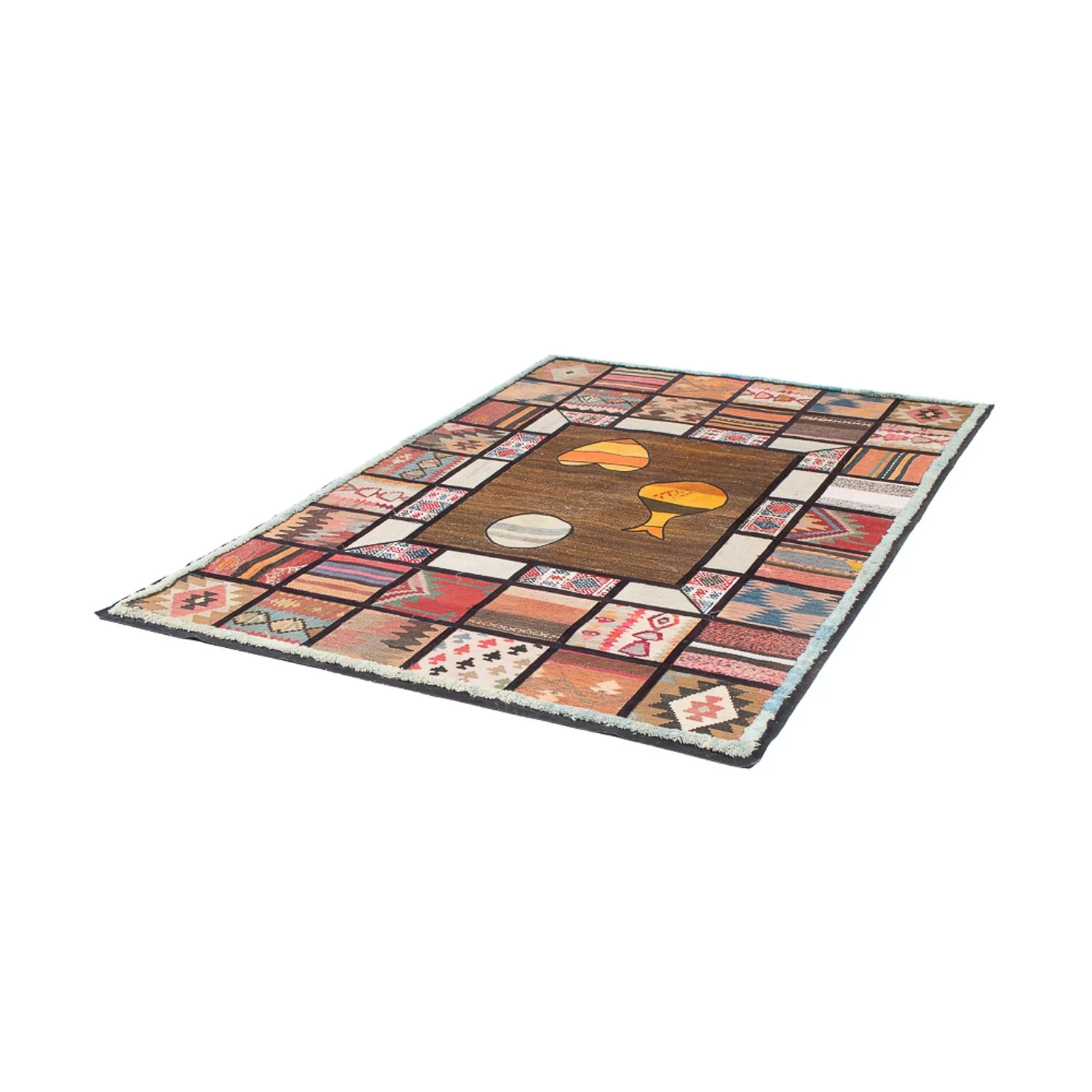 Patchwork Teppich - 200 x 135 cm - mehrfarbig - Image 5