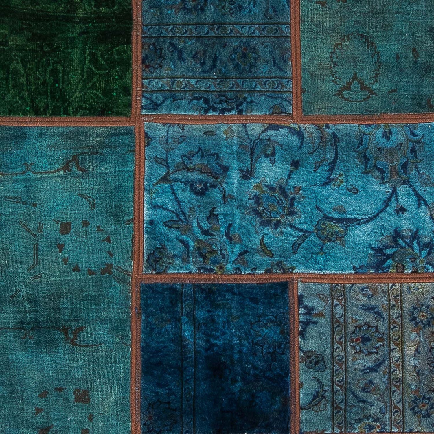 Patchwork Teppich 207 x 143 cm - mehrfarbig - Image 2