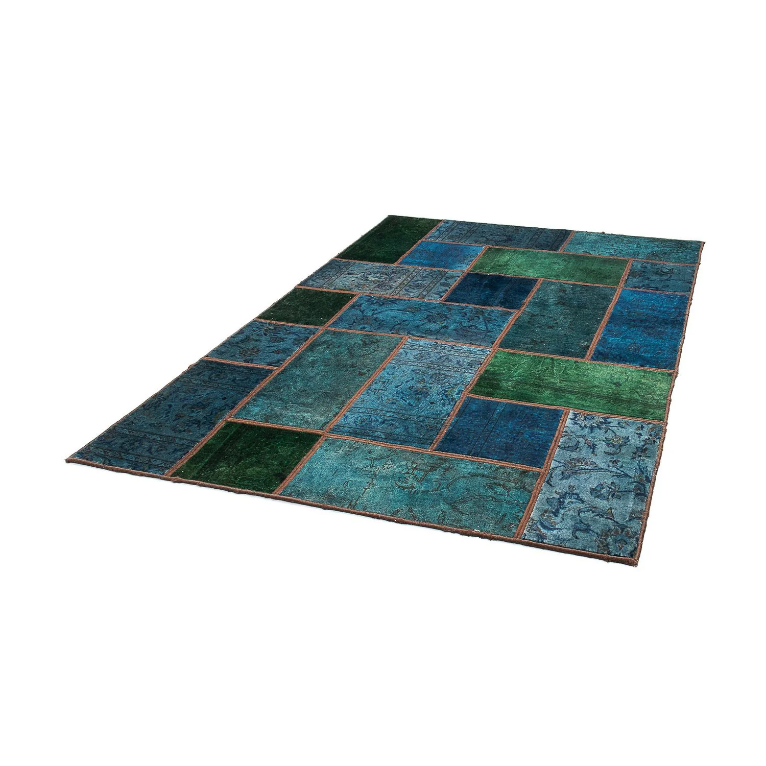 Patchwork Teppich 207 x 143 cm - mehrfarbig - Image 5