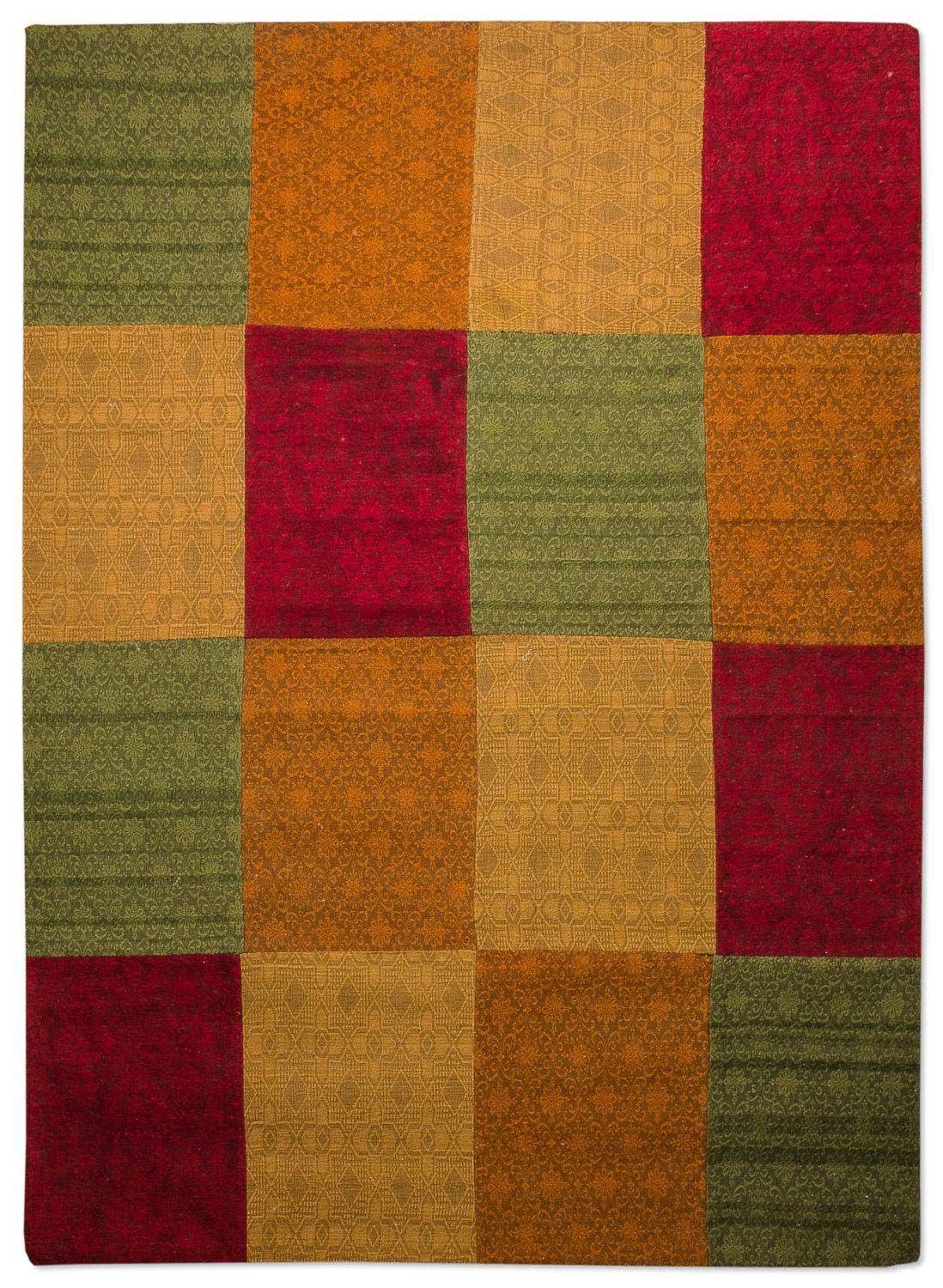 Patchwork Teppich 340 x 240 cm Wohnzimmer Teppich
