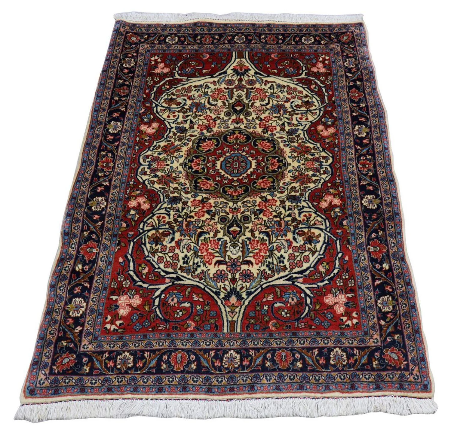 Perserteppich - Bidjar 155 x 109 cm - dunkelblau