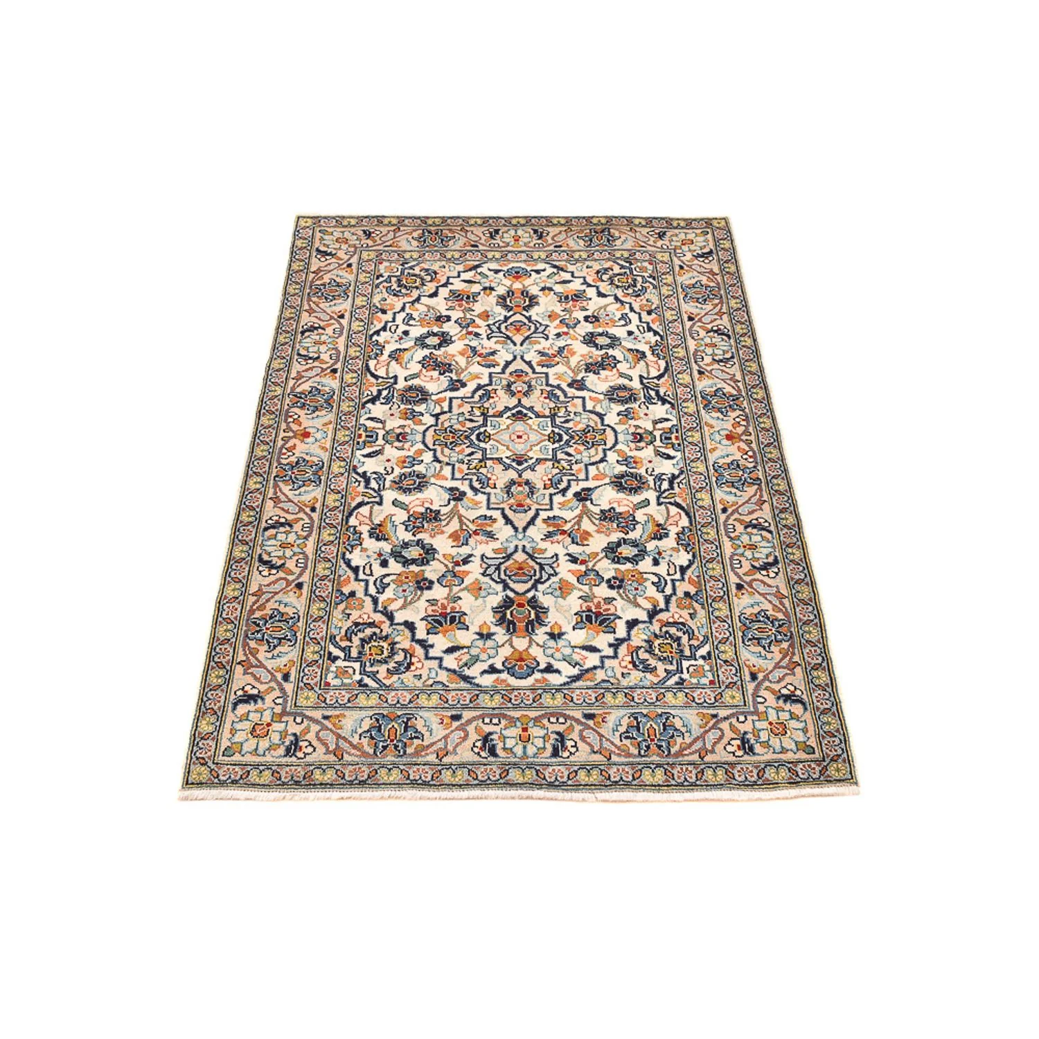 Perserteppich - Keshan - 147 x 95 cm - hellbeige - Image 5