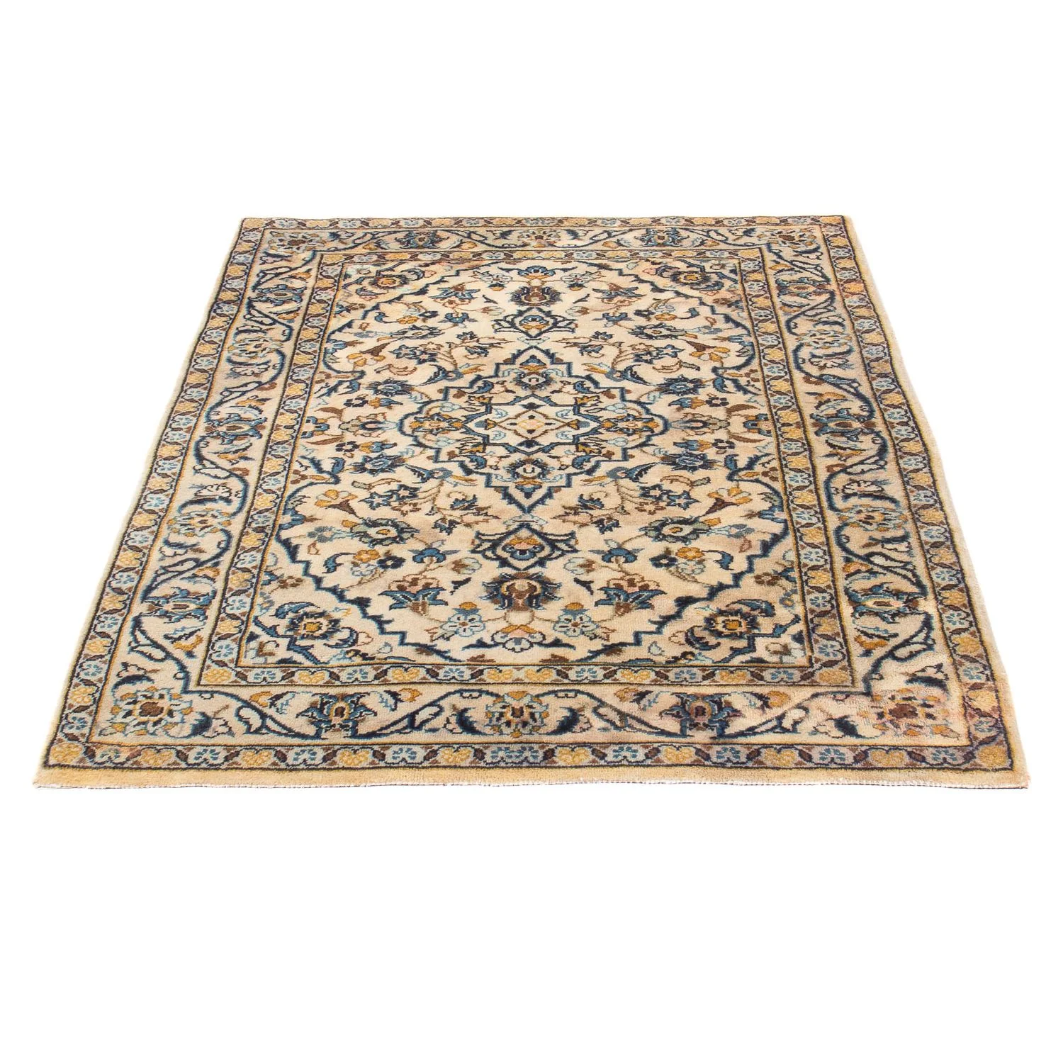 Perserteppich - Keshan - 150 x 100 cm - beige - Image 5