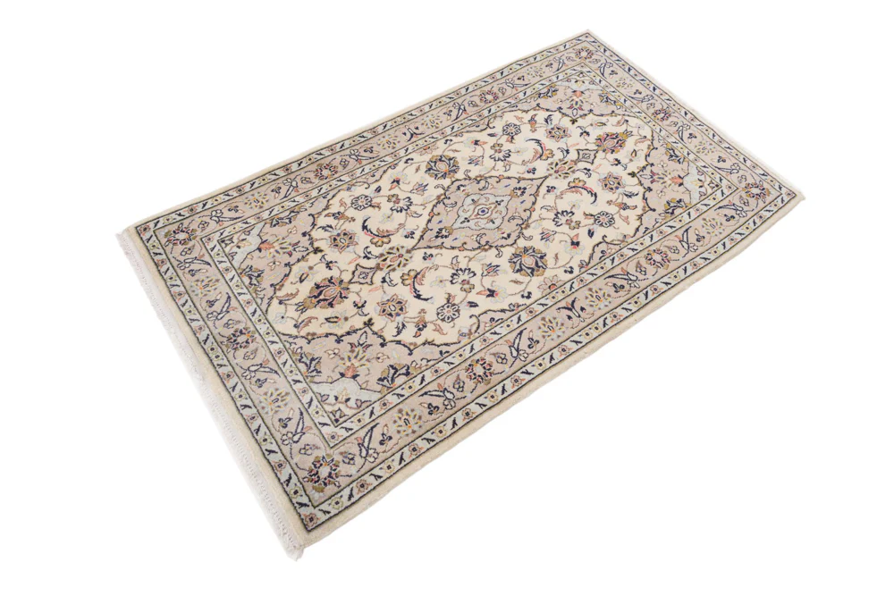 Perserteppich - Keshan - 155 x 95 cm - hellbeige - Image 2