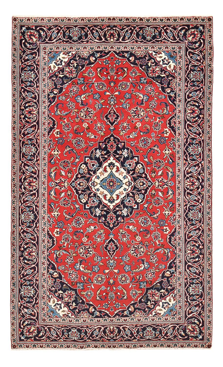 Perserteppich - Keshan - 253 x 144 cm - rot