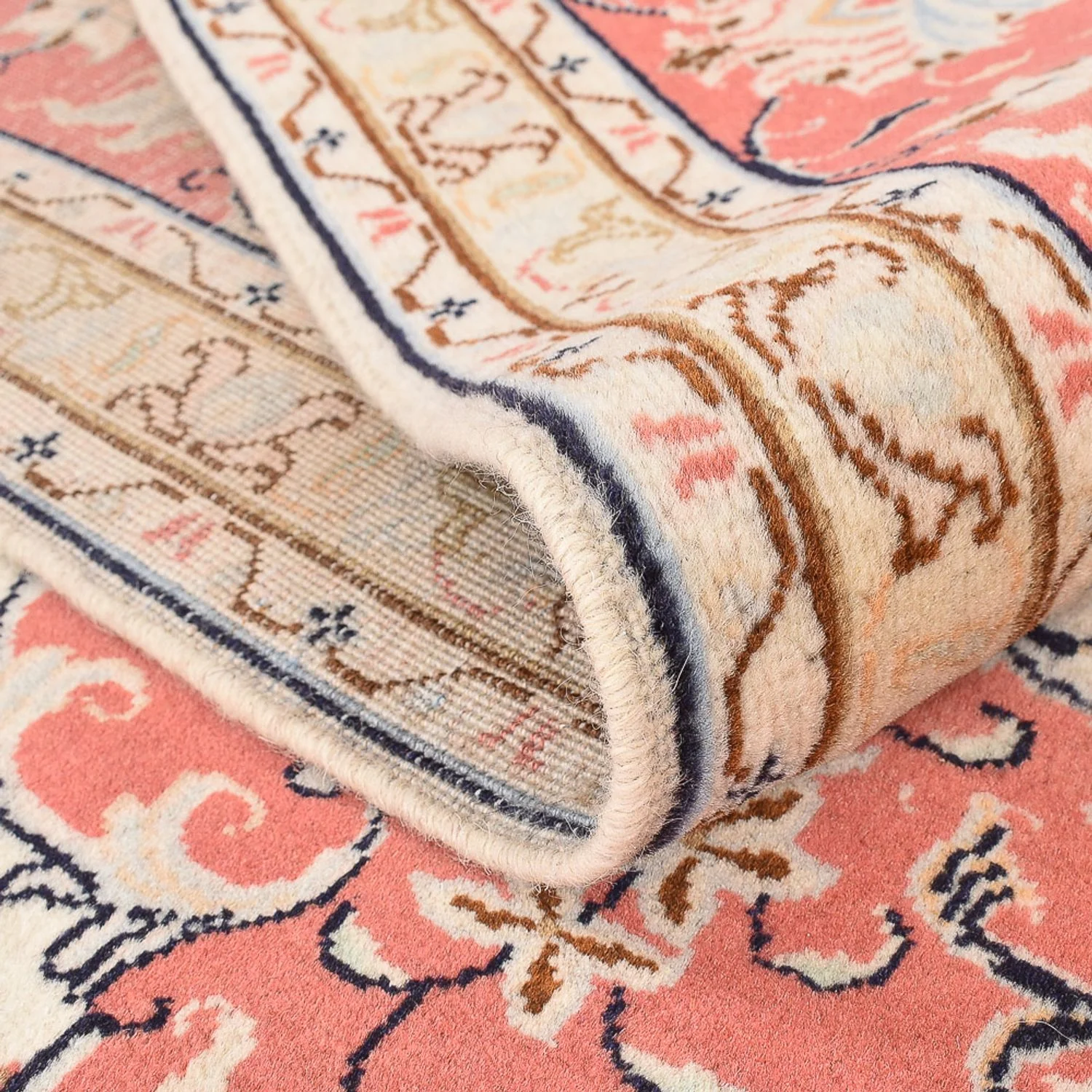 Perserteppich - Keshan - 342 x 243 cm - hellbeige - Image 4