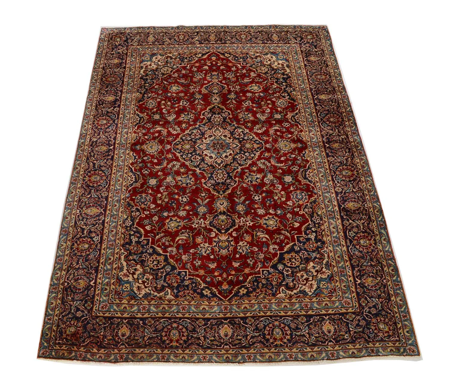 Perserteppich - Keshan 349 x 239 cm - rot - Image 5