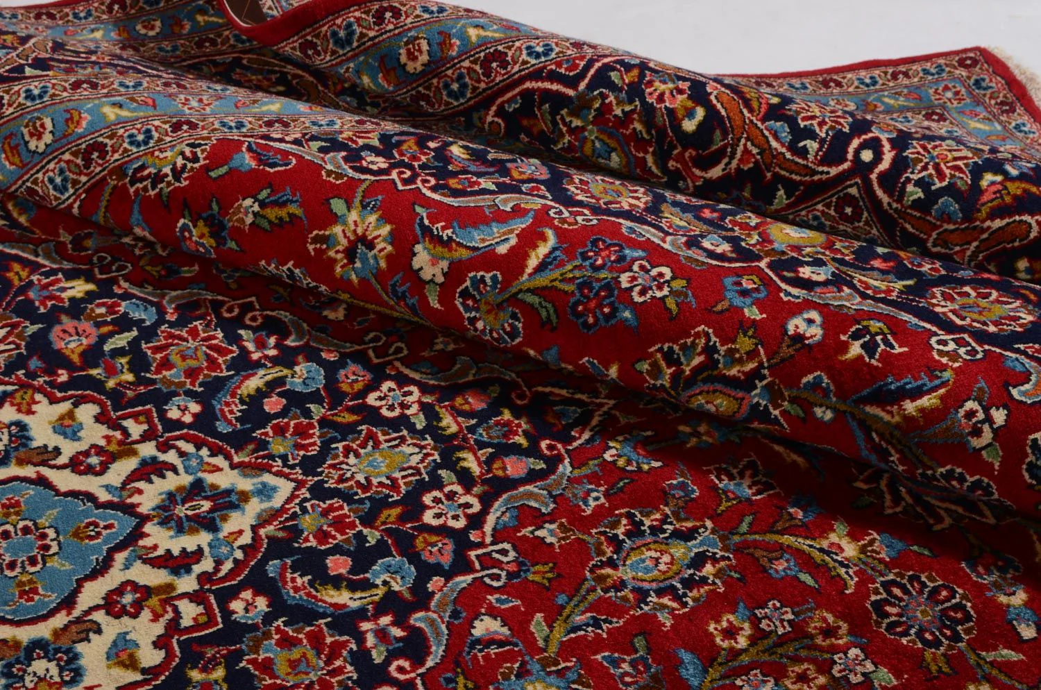 Perserteppich - Keshan 352 x 246 cm - rot - Image 4