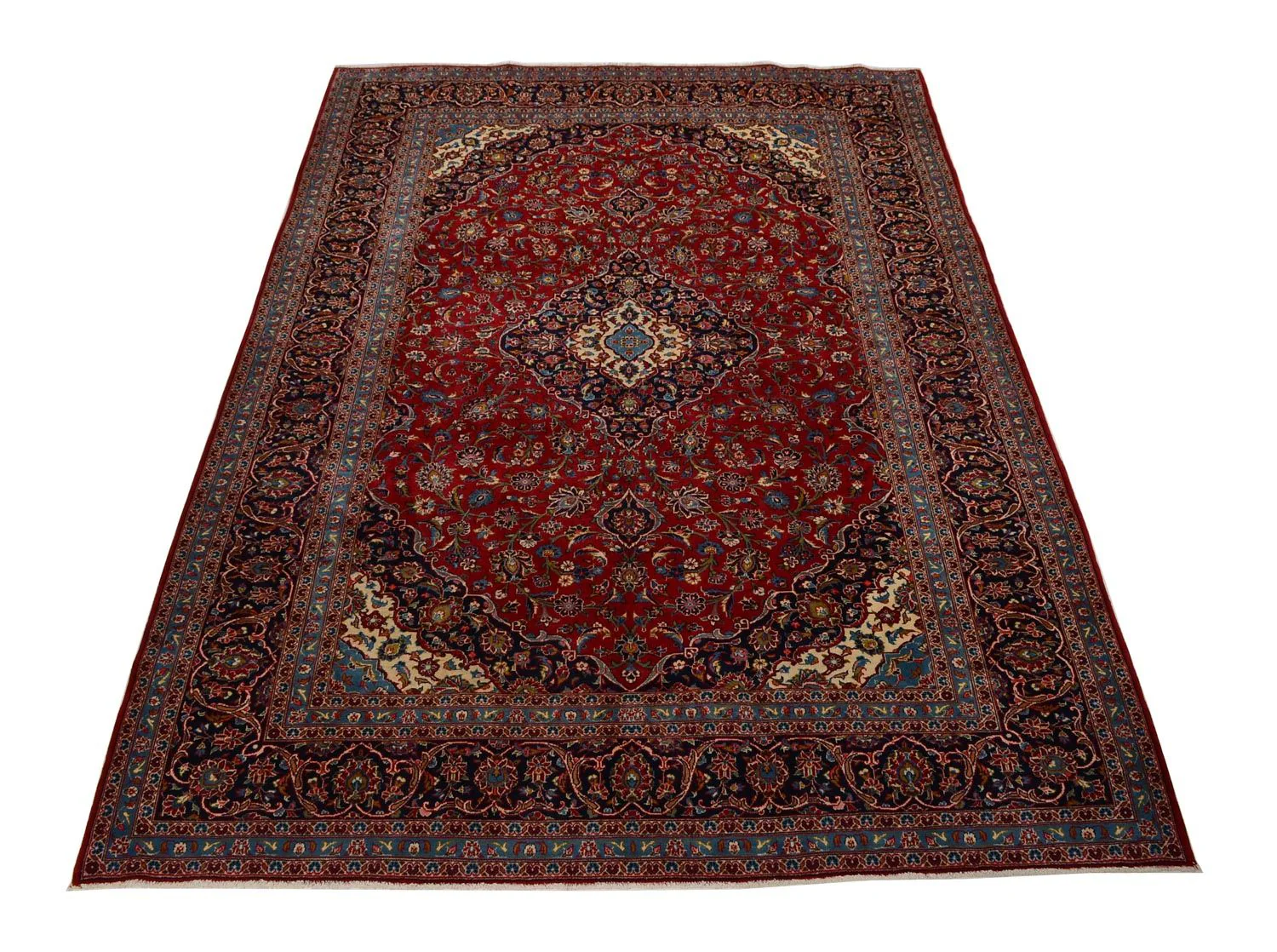 Perserteppich - Keshan 352 x 246 cm - rot - Image 5