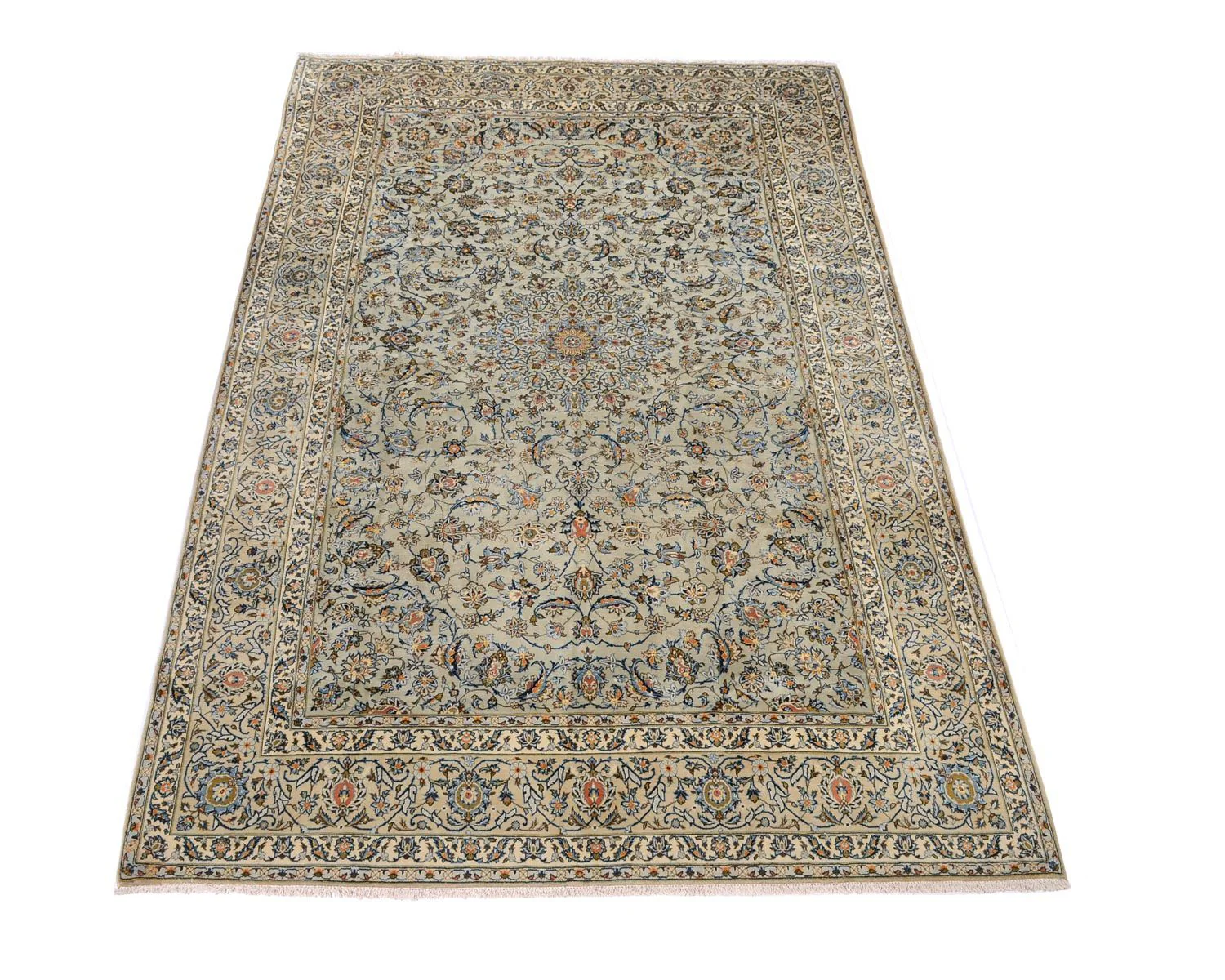 Perserteppich - Keshan 363 x 240 cm - grün - Image 5