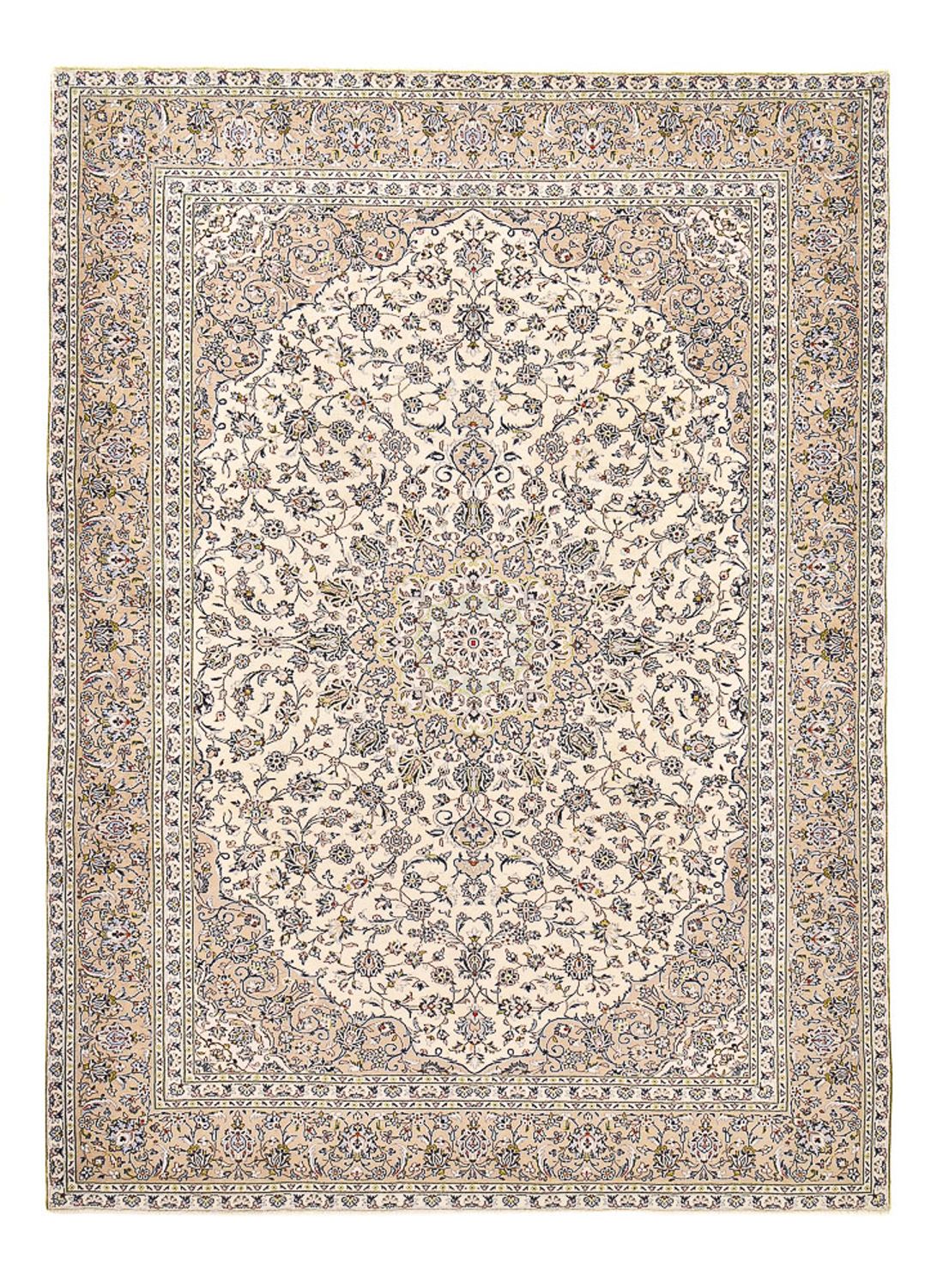 Perserteppich - Keshan - 403 x 282 cm - hellbeige