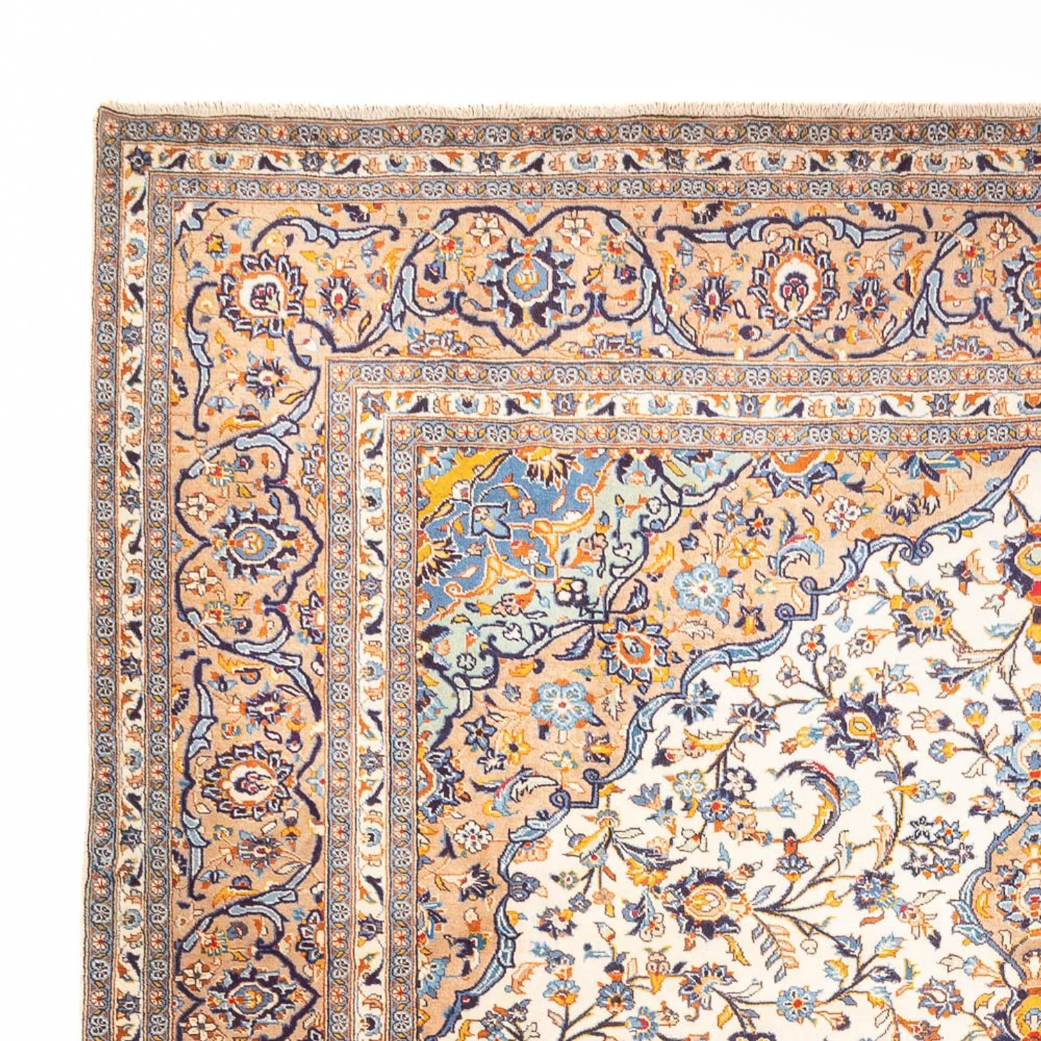 Perserteppich - Keshan - 405 x 302 cm - dunkelbeige - Image 3