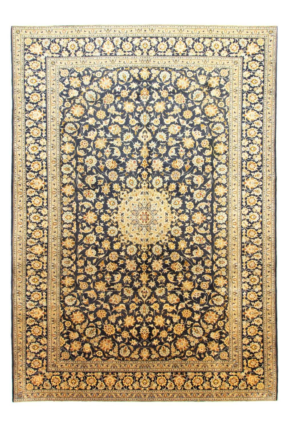 Perserteppich - Keshan 423 x 298 cm - blau