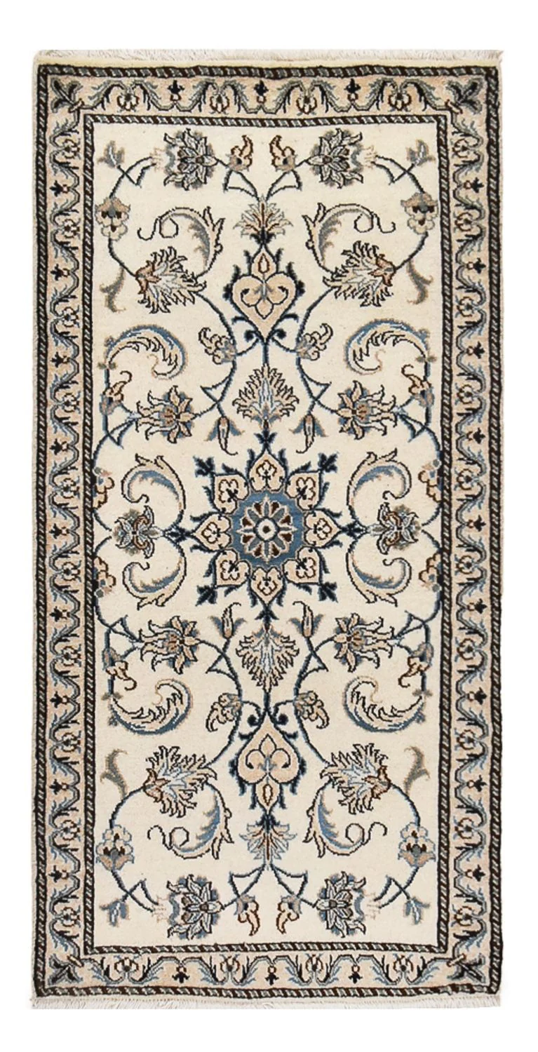 Perserteppich - Nain - 142 x 69 cm - creme