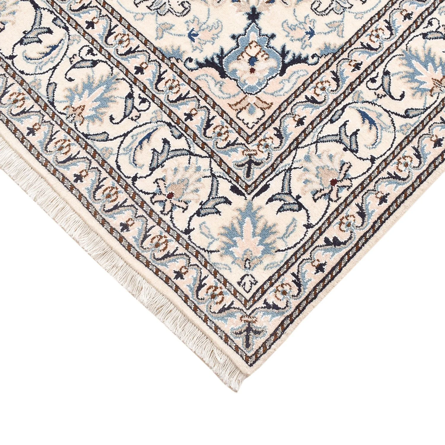 Perserteppich - Nain - 205 x 149 cm - blau - Image 2