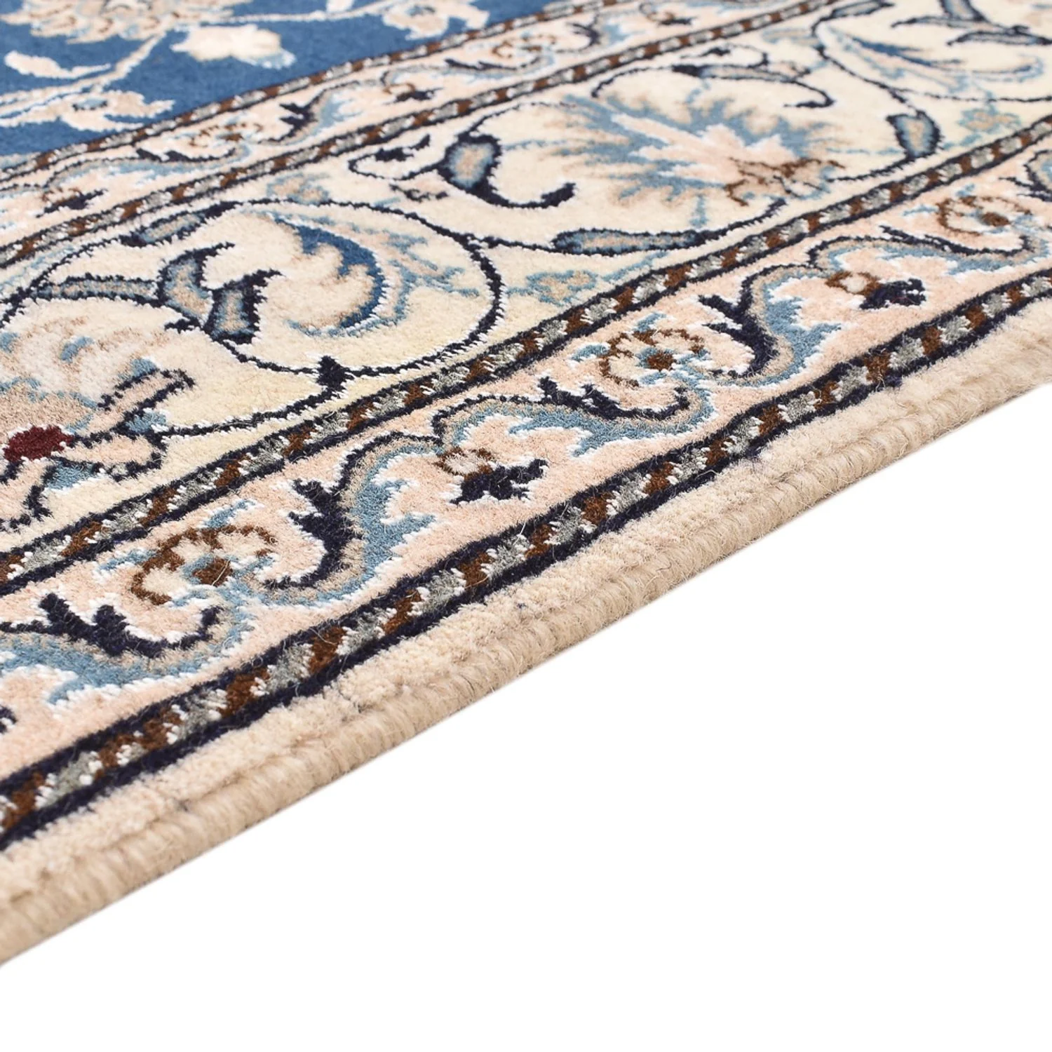 Perserteppich - Nain - 205 x 149 cm - blau - Image 3