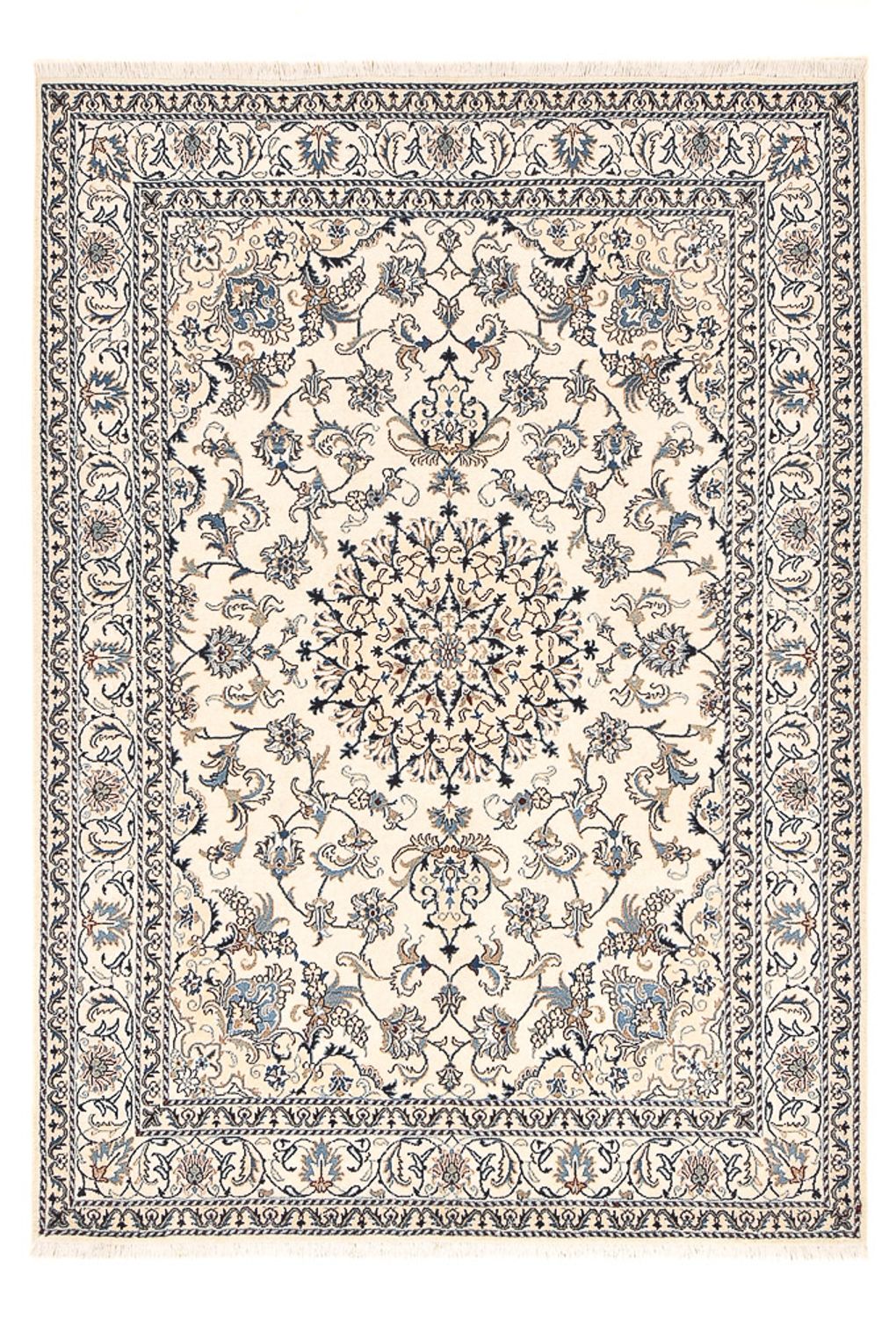 Perserteppich - Nain - 237 x 163 cm - hellbeige