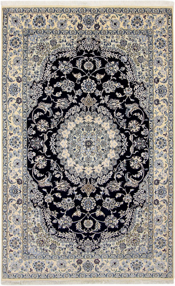 Perserteppich - Nain - 246 x 154 cm - dunkelblau