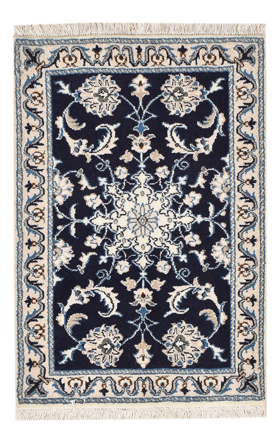 Perserteppich - Nain - 89 x 57 cm - dunkelblau