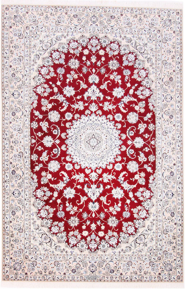 Perserteppich - Nain - Premium - 241 x 156 cm - rot