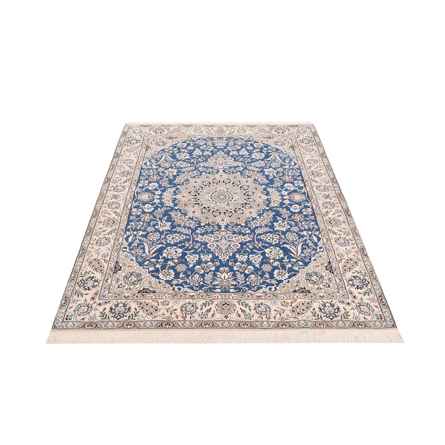 Perserteppich - Nain - Royal - 201 x 155 cm - blau - Image 5