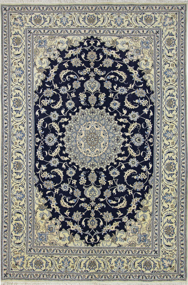 Perserteppich - Nain - Royal - 309 x 201 cm - dunkelblau