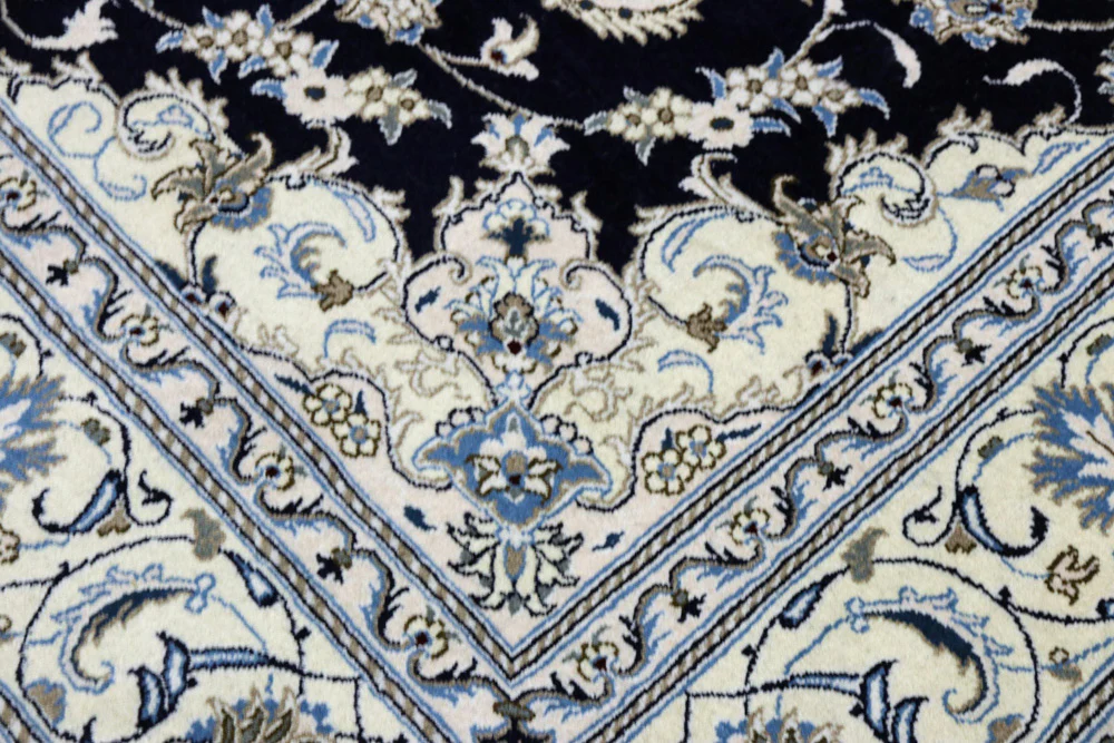 Perserteppich - Nain - Royal - 309 x 201 cm - dunkelblau - Image 4