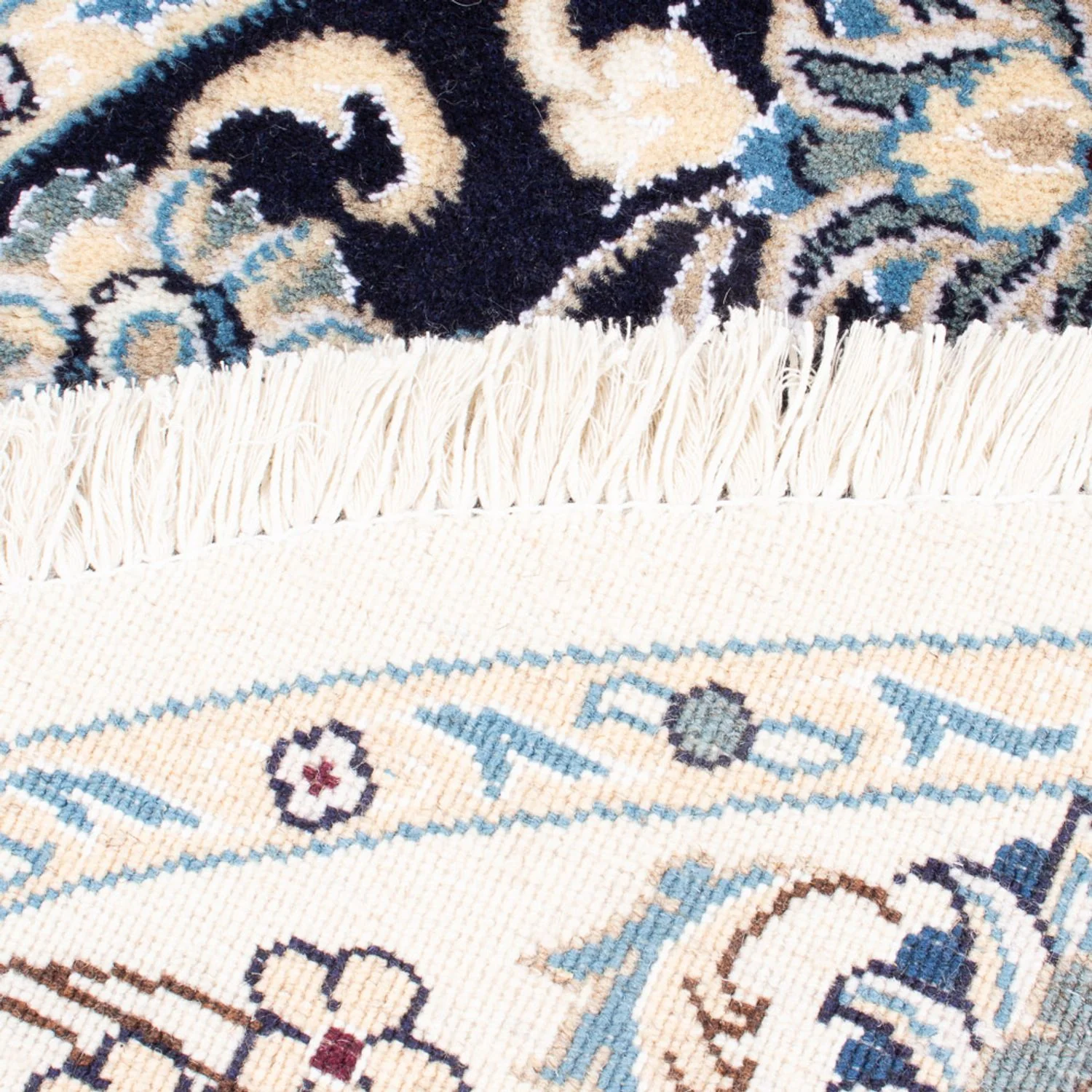 Perserteppich - Nain rund  - 150 x 150 cm - dunkelblau - Image 4