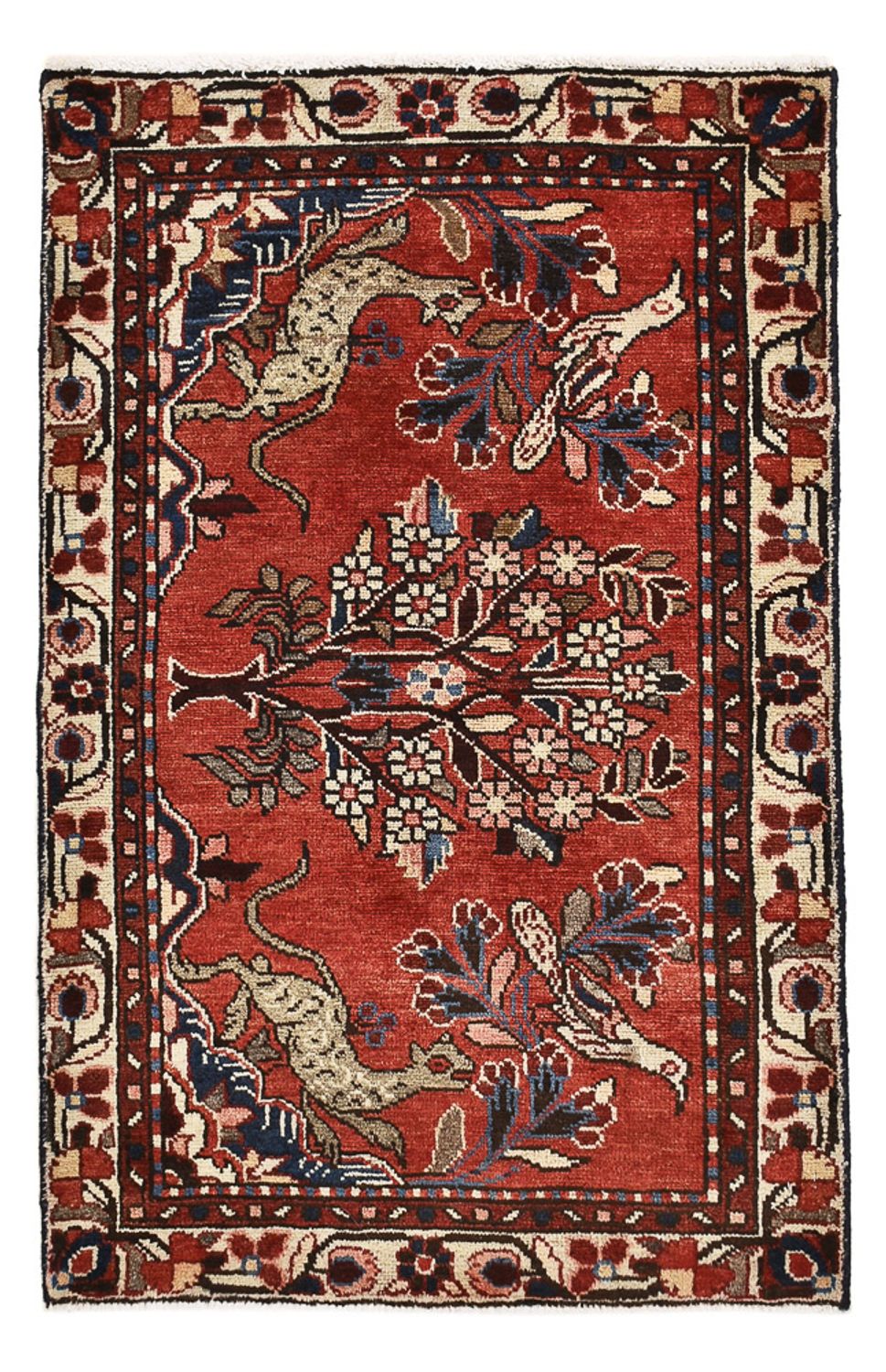 Perserteppich - Nomadic - 108 x 67 cm - rot