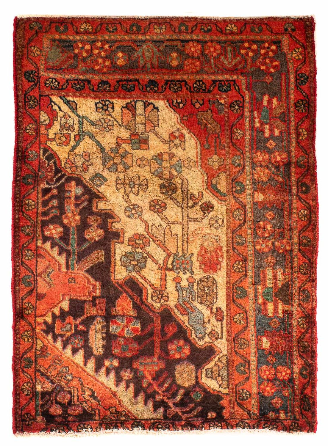 Perserteppich - Nomadic 110 x 82 cm - mehrfarbig