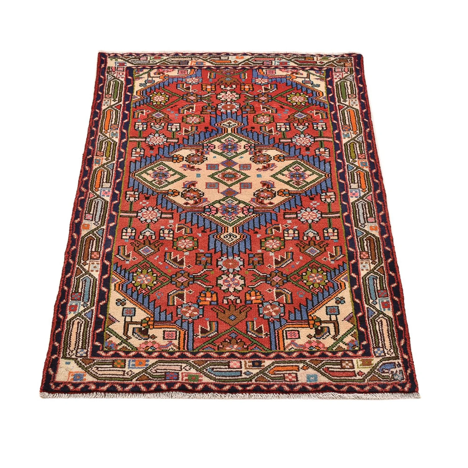 Perserteppich - Nomadic - 134 x 81 cm - rot - Image 5