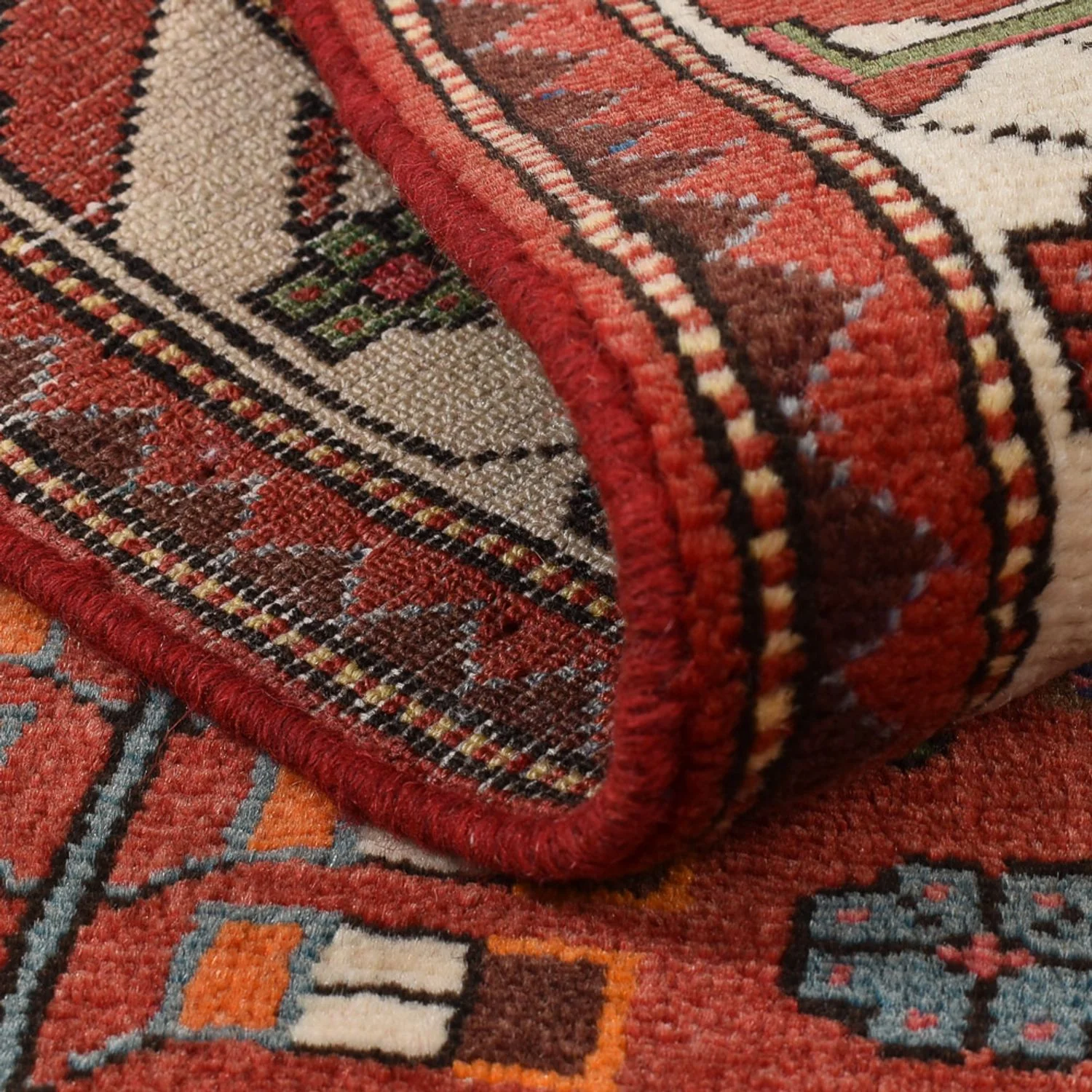 Perserteppich - Nomadic - 135 x 90 cm - rot - Image 4