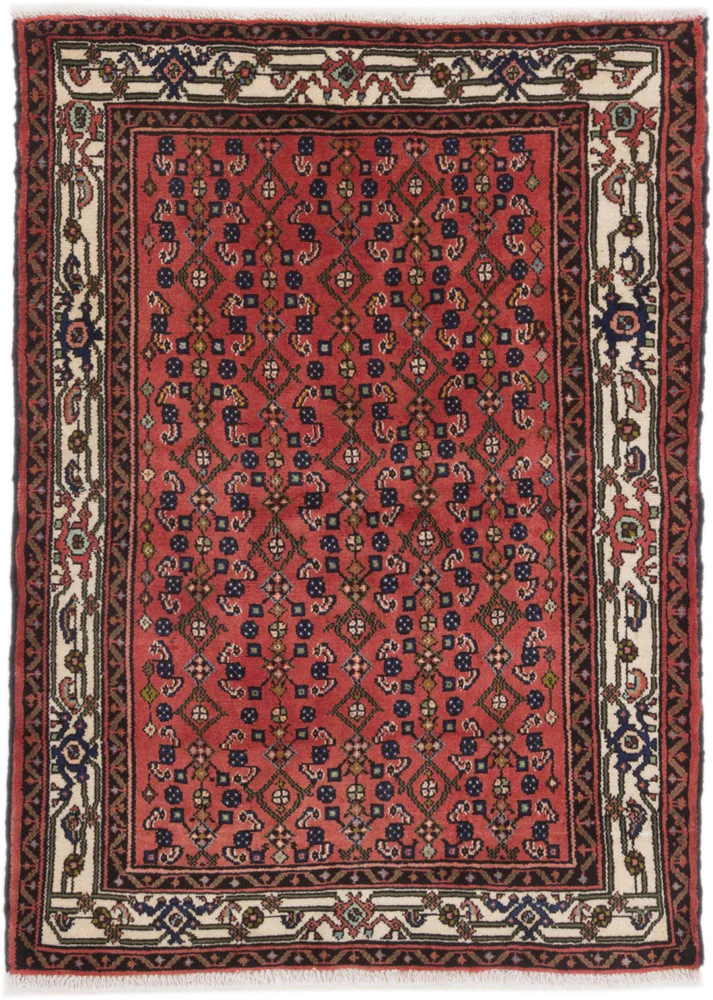 Perserteppich - Nomadic - 140 x 120 cm - dunkelrot
