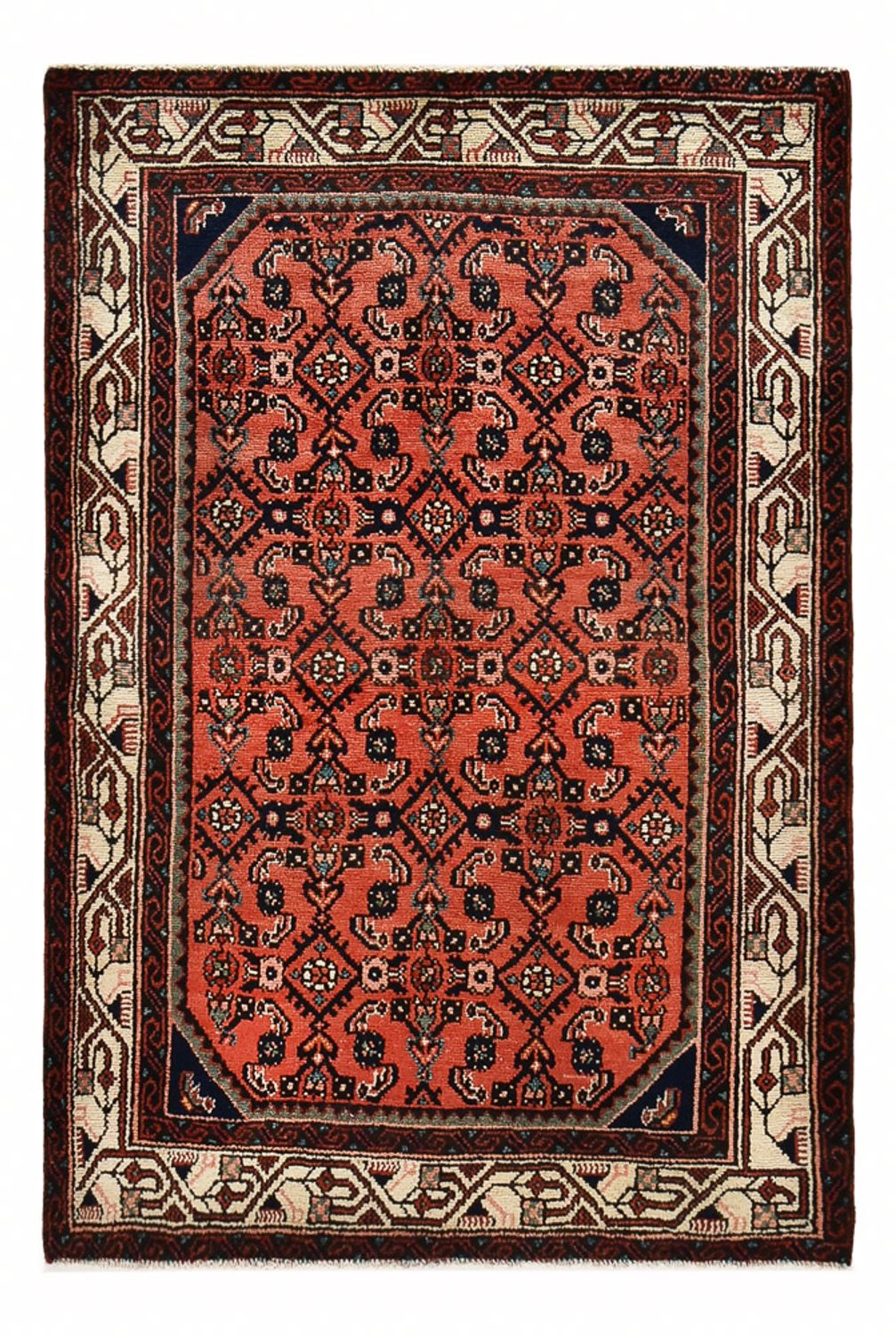 Perserteppich - Nomadic - 152 x 103 cm - hellrot