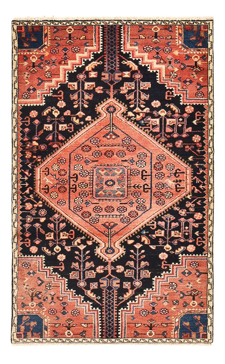 Perserteppich - Nomadic - 153 x 93 cm - hellrot