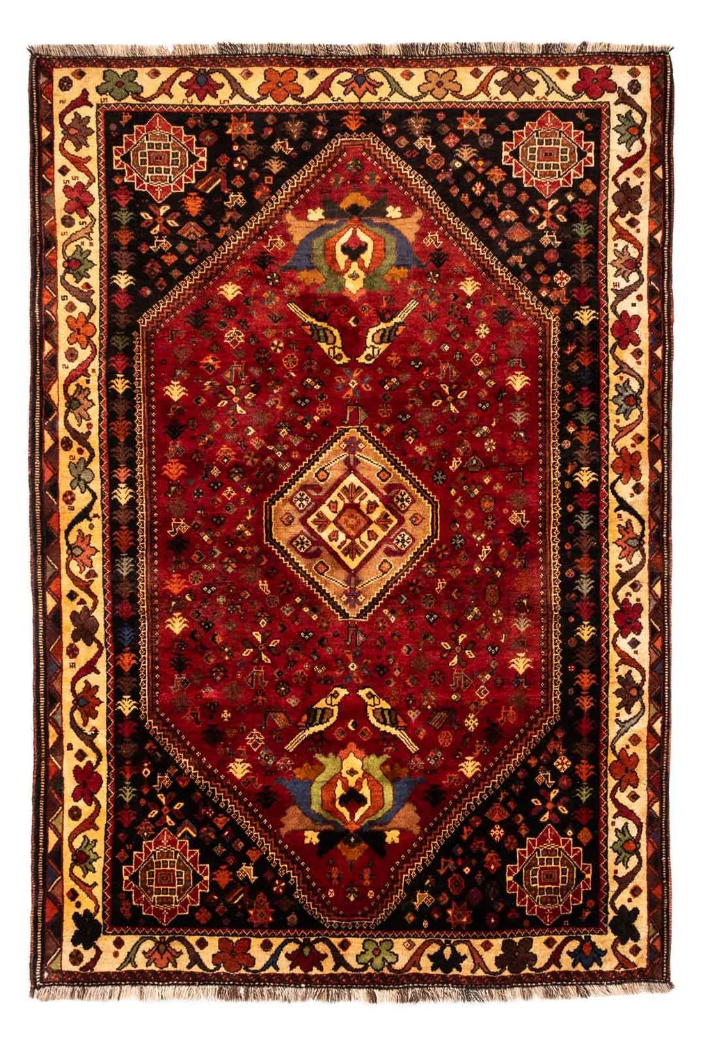 Perserteppich - Nomadic 270 x 180 cm - dunkelrot