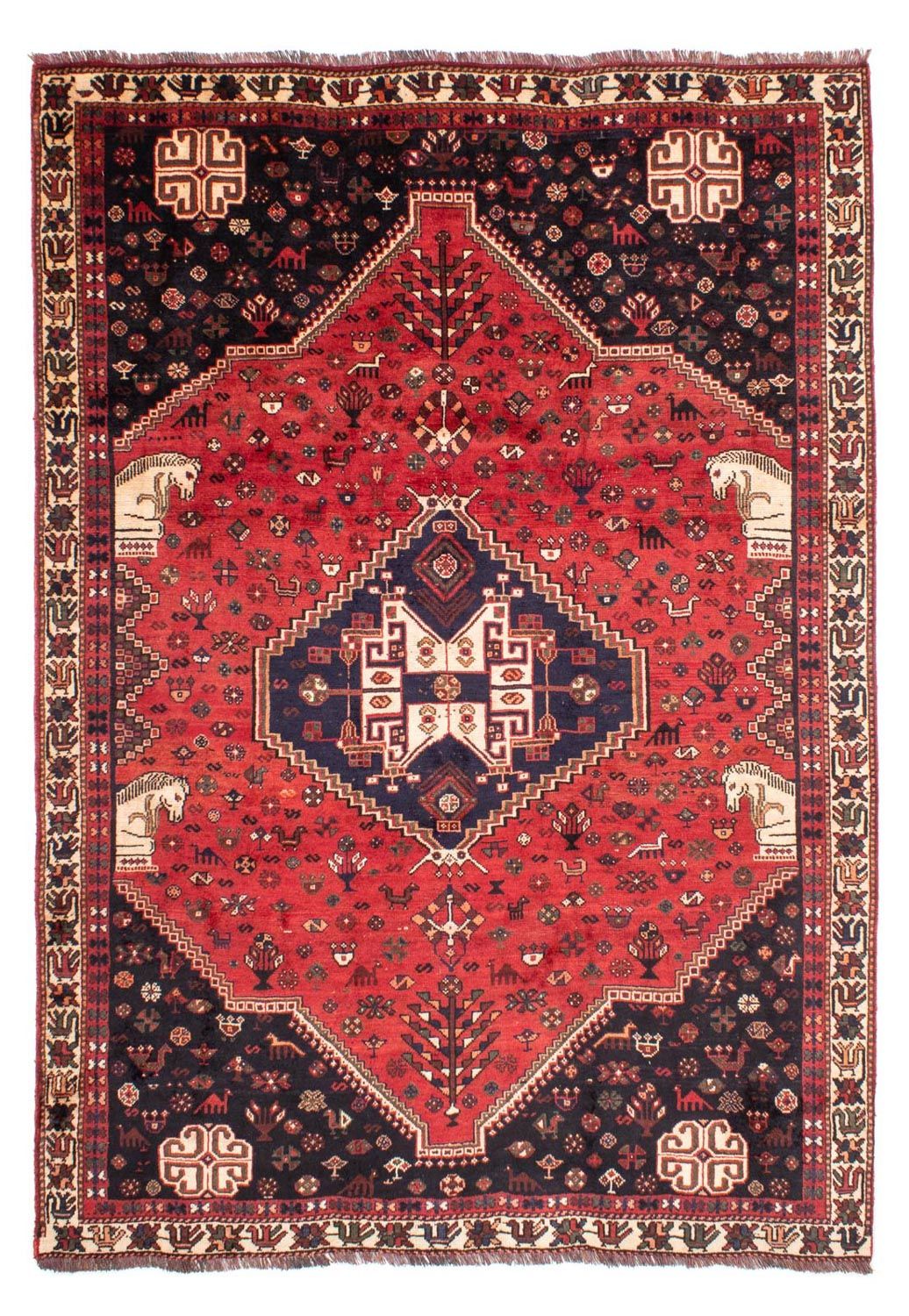 Perserteppich - Nomadic 287 x 196 cm - dunkelrot
