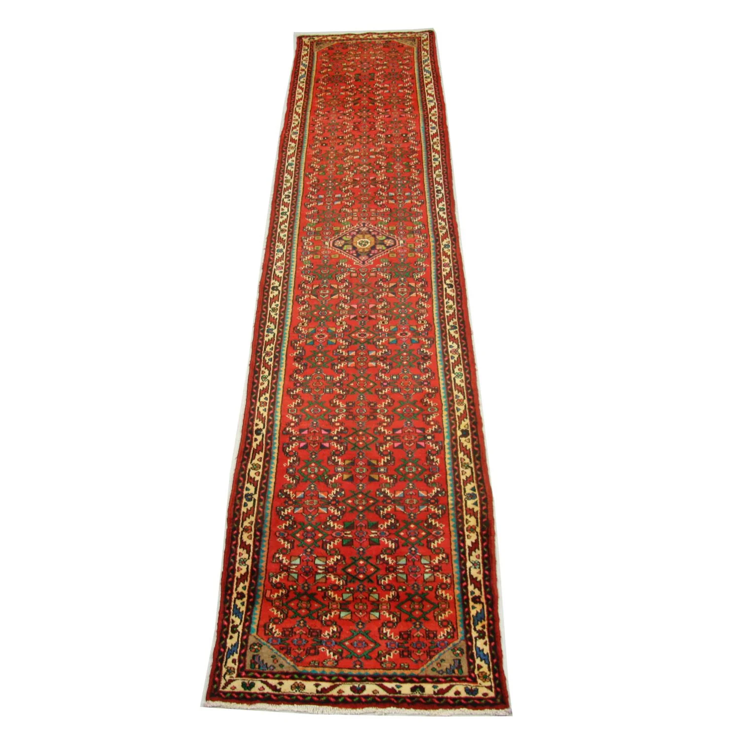 Perserteppich - Nomadic 387 x 80 cm - rot