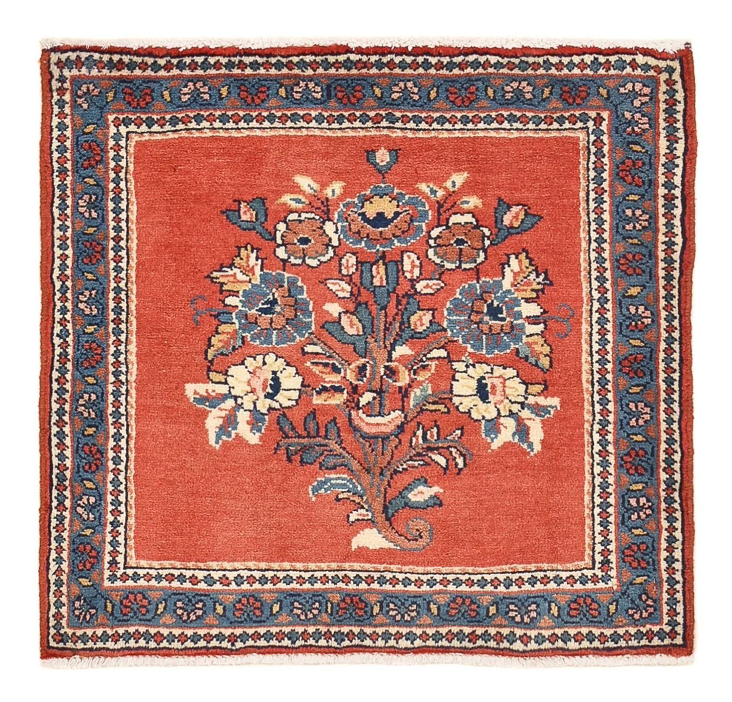 Perserteppich - Nomadic - 54 x 54 cm - rot