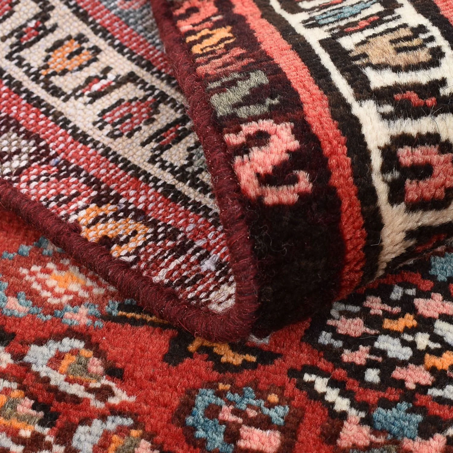 Perserteppich - Nomadic - 95 x 65 cm - rot - Image 4