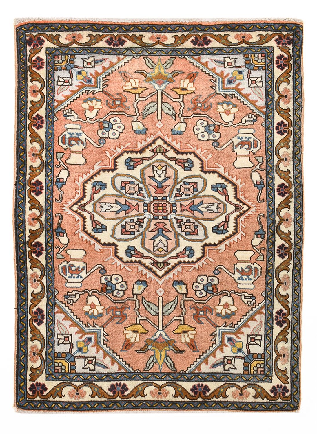 Perserteppich - Nomadic - 95 x 68 cm - hellrot