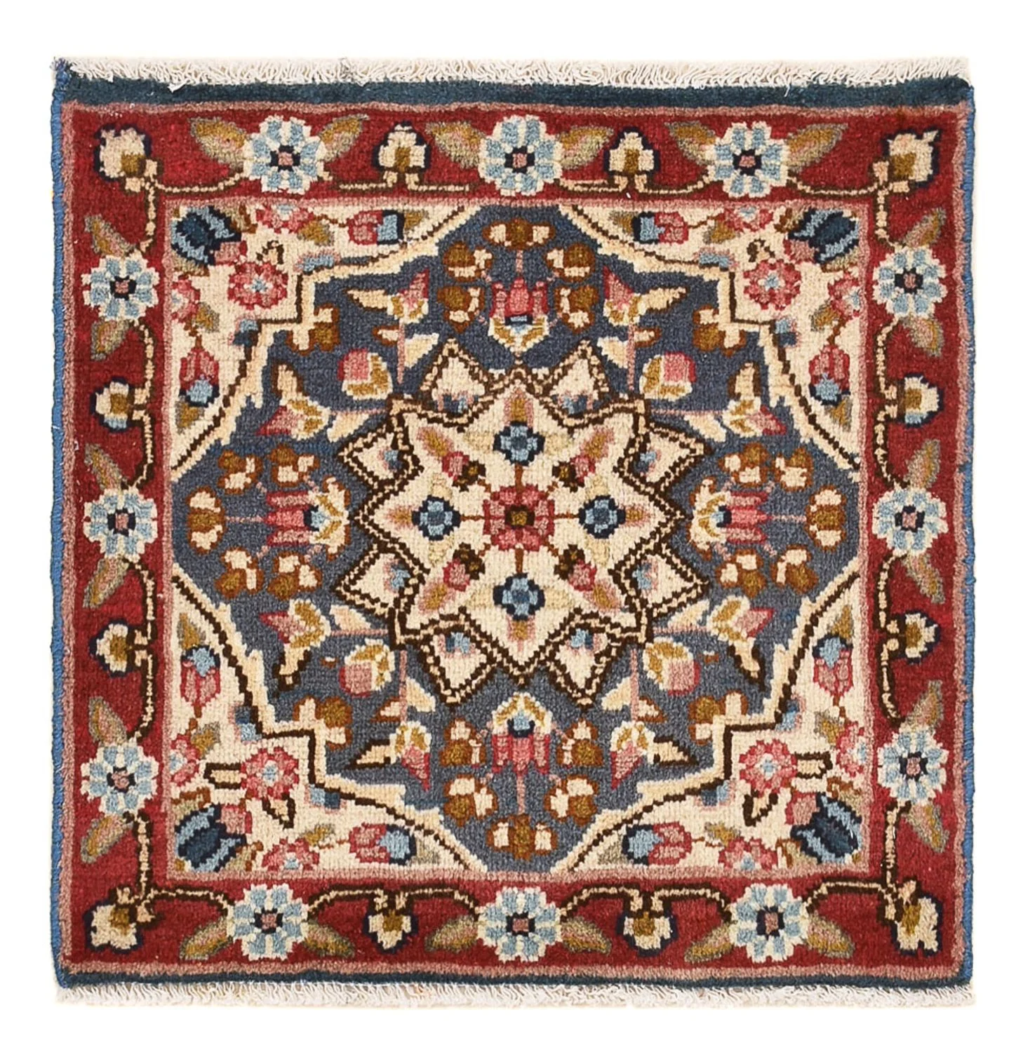 Perserteppich - Nomadic quadratisch  - 52 x 52 cm - mehrfarbig