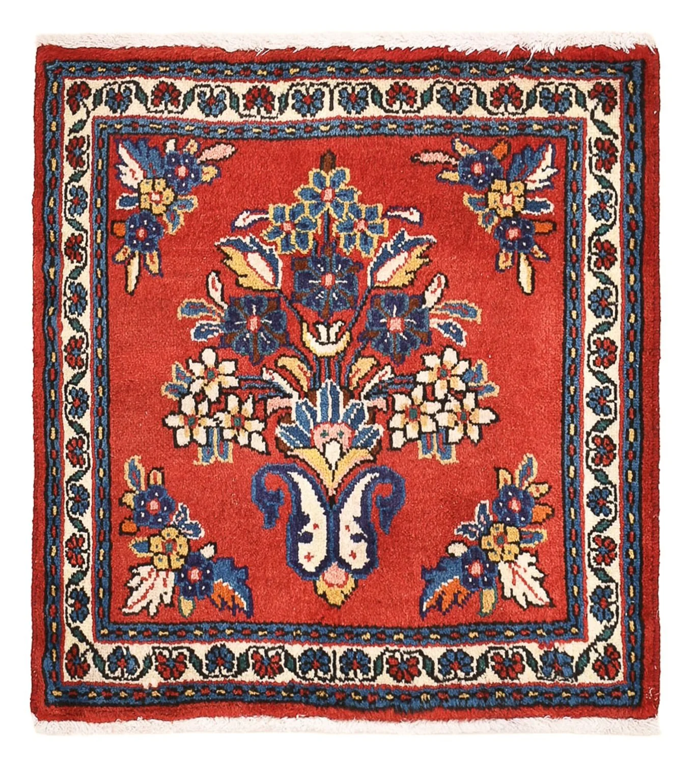 Perserteppich - Nomadic quadratisch - 53 x 53 cm - rot
