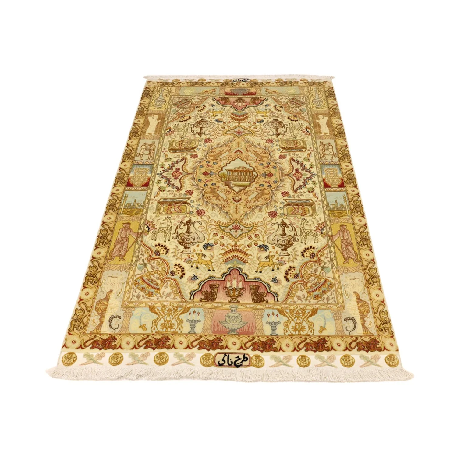 Täbriz - 50 Raj Teppich 160x101cm - Perserteppich - Image 6