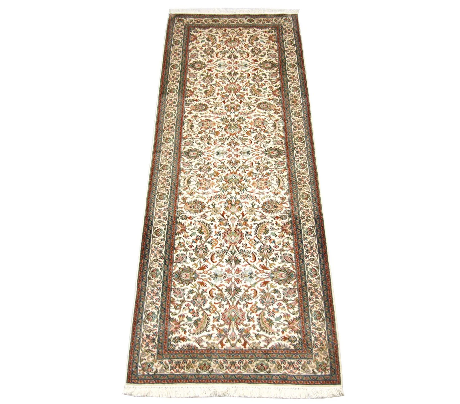 Seidenteppich - Kaschmir Seide 250 x 80 cm Teppich Läufer