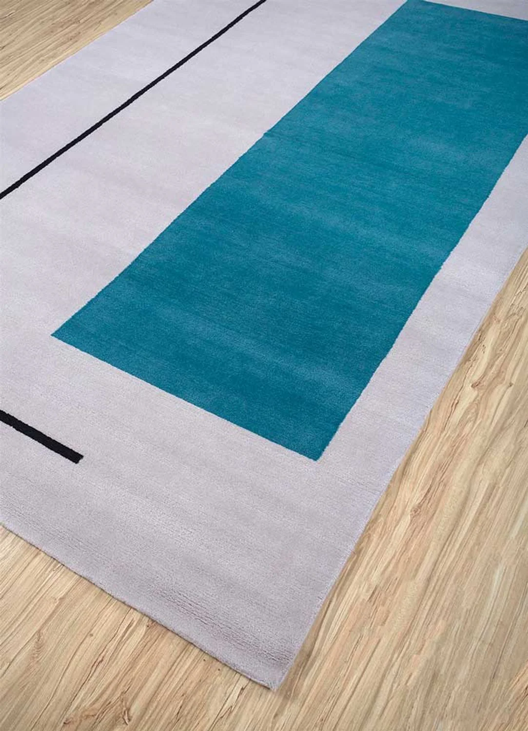 Wollteppich - 240 x 150 cm - dunkelgrau - Image 2