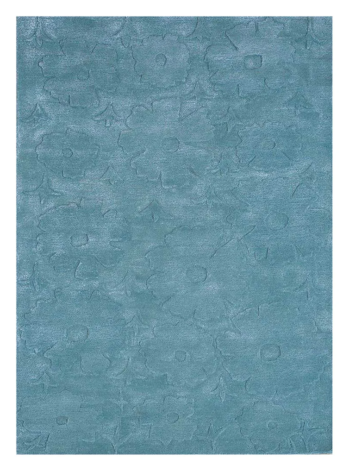 Wollteppich - 270 x 180 cm - türkis