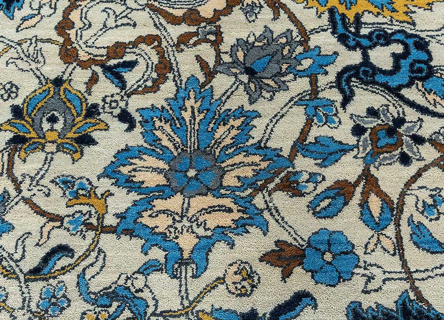 Wollteppich - 300 x 240 cm - blau - Image 4