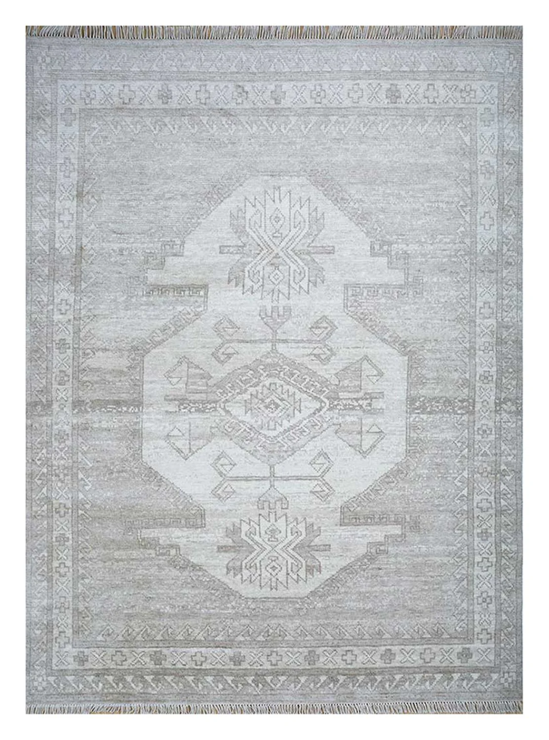 Wollteppich - 300 x 240 cm - hellgrau
